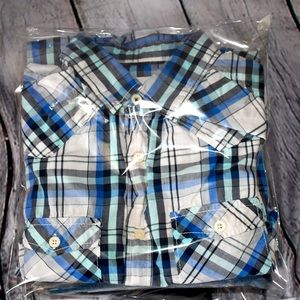 Aeropostale Mens Plaid Long Sleeve Button Shirt